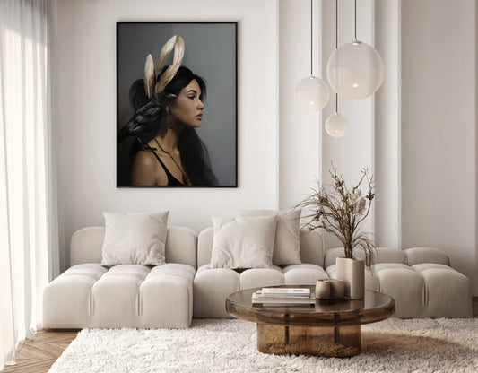 LINN WOLD | CROW AND FEATHERS 2ND EDITION | 70x100 CM