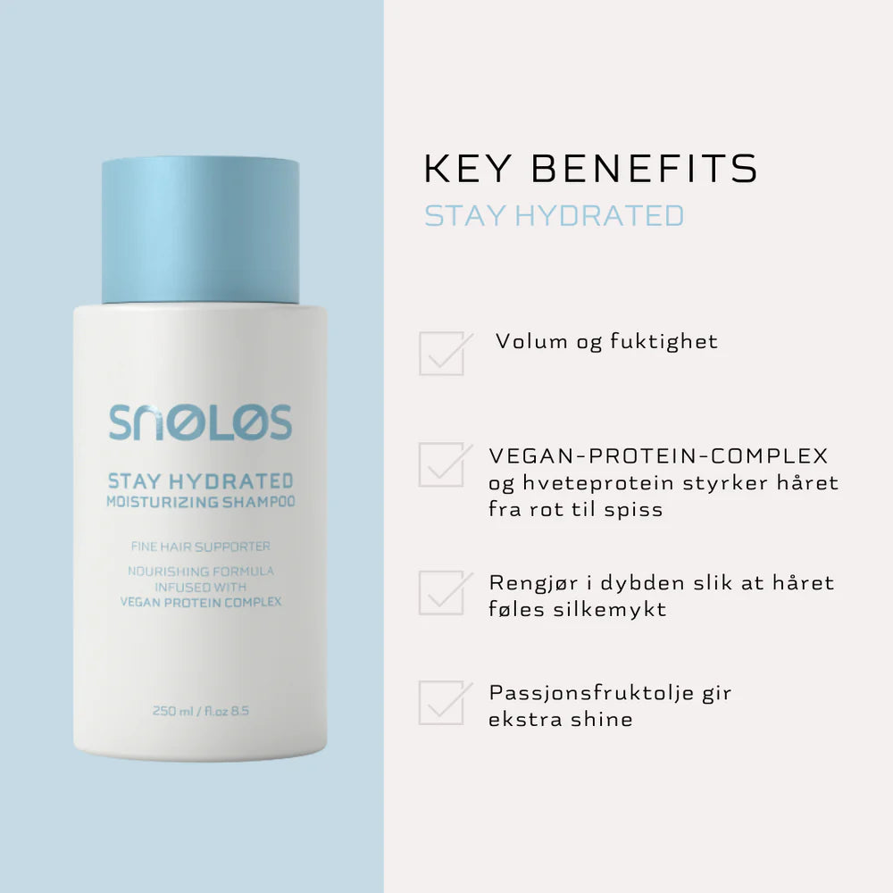 SNØLØS Stay Hydrate Moisturizing Shampoo