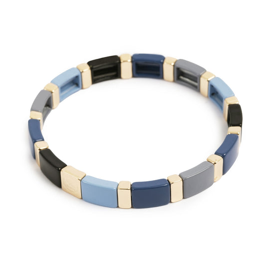 Armband | Stormy blue | Enamel Tiles