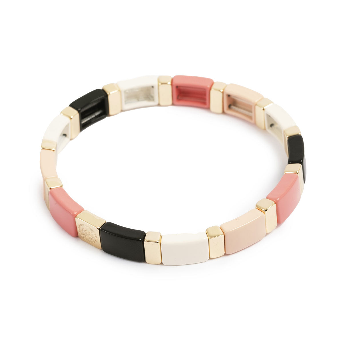 Armband | Delicate Rose| Enamel Tiles